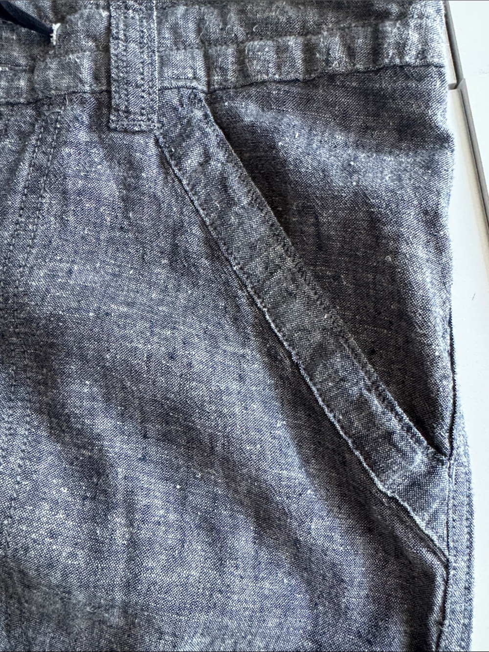 Patagonia Heathered Gray Chambray summer pants - Picture 7 of 7